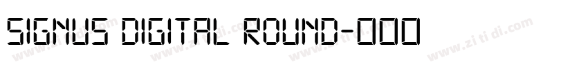 Signus Digital Round字体转换